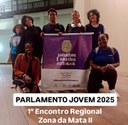 Alunos do Parlamento Jovem representam São João Nepomuceno no 1º Encontro Regional da Zona da Mata II Alunos do Parlamento Jovem representam São João Nepomuceno no 1º Encontro Regional da Zona da Mata II