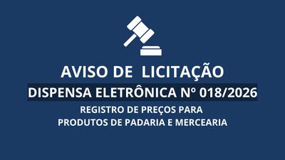 Aviso de Licitação
