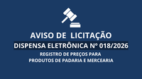 Aviso de Licitação