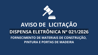 Aviso de Licitação
