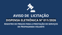 Aviso de Licitação