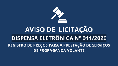 Aviso de Licitação
