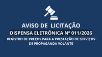 Aviso de Licitação