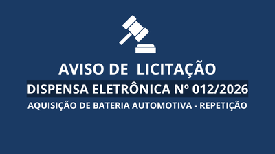 Aviso de Licitação