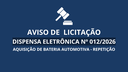 Aviso de Licitação