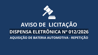 Aviso de Licitação