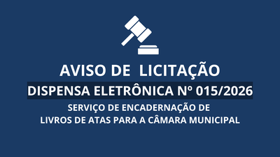 Aviso de Licitação