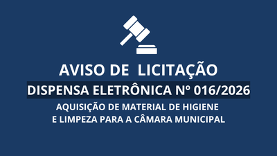 Aviso de Licitação
