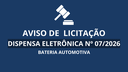Aviso de Licitação