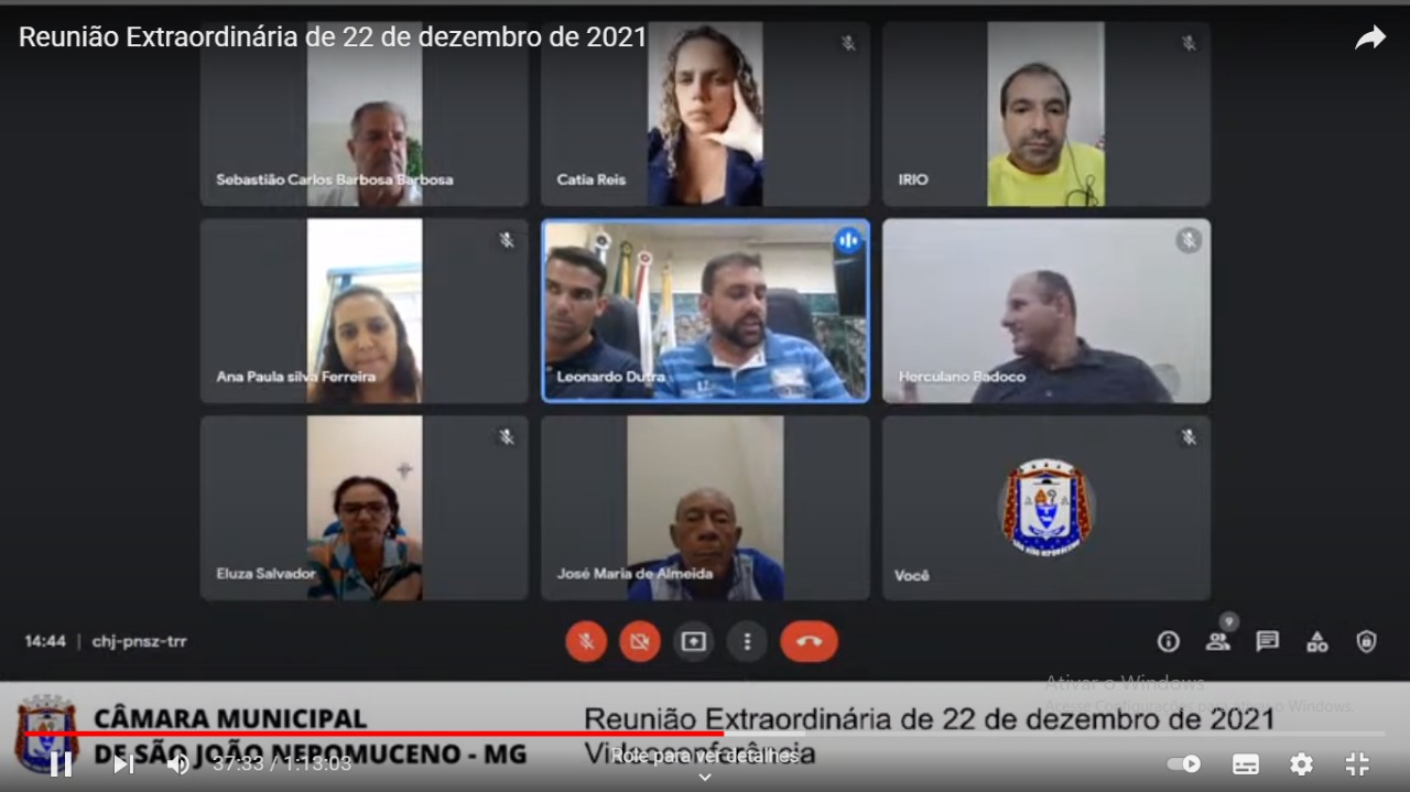 Câmara aprova três projetos de Lei na 17ª e 18ª Reuniões Extraordinárias da Sessão Legislativa de 2021