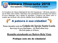 Câmara Itinerante no Bairro Bela Vista