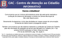 INFORMATIVO - Centro de Atenção ao Cidadão INFORMATIVO - Centro de Atenção ao Cidadão