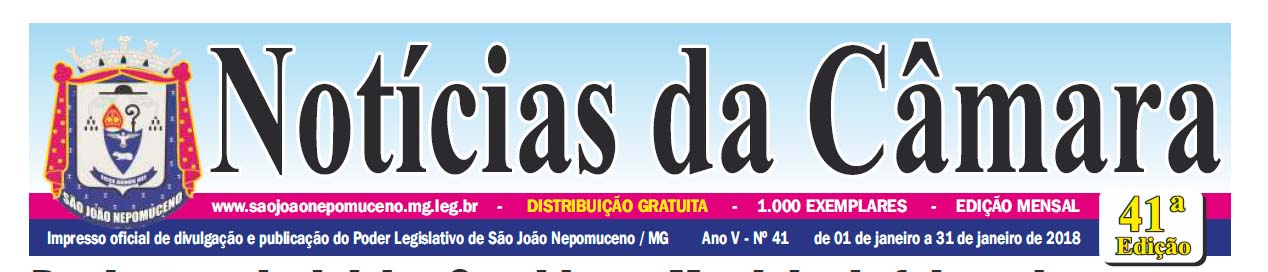 Jornal Notícias da Câmara - 41ª Edição