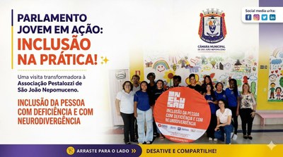Parlamento Jovem visita Associação Pestalozzi e vivencia a inclusão na prática