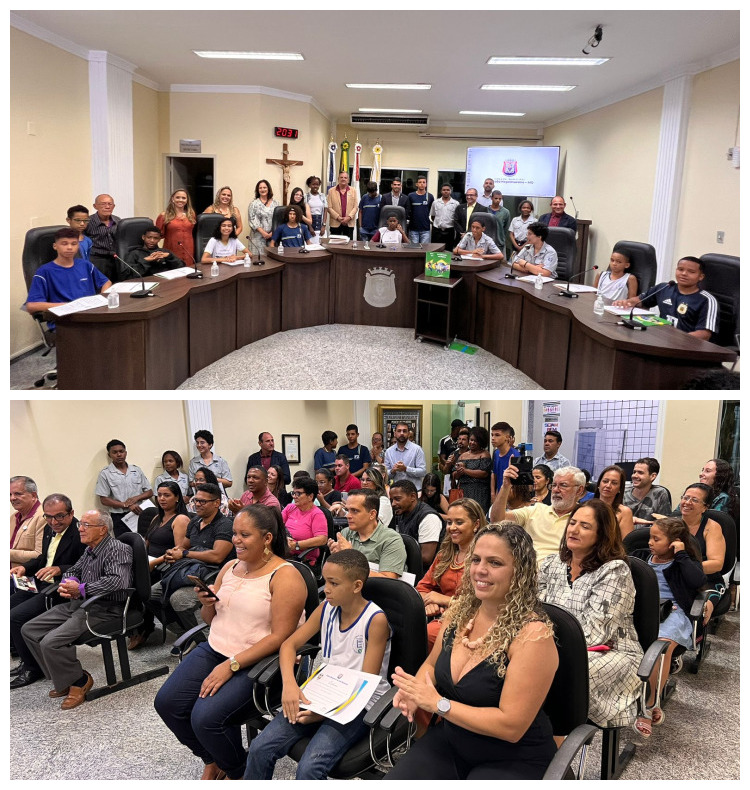 Posse dos Vereadores Mirins é motivo de orgulho e felicidade para pais, vereadores, direção e professores das escolas participantes