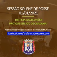 Transmissão ao vivo Sessão Solene de Posse