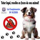 Tutor legal, recolhe as fezes do seu animal! Tutor legal, recolhe as fezes do seu animal!